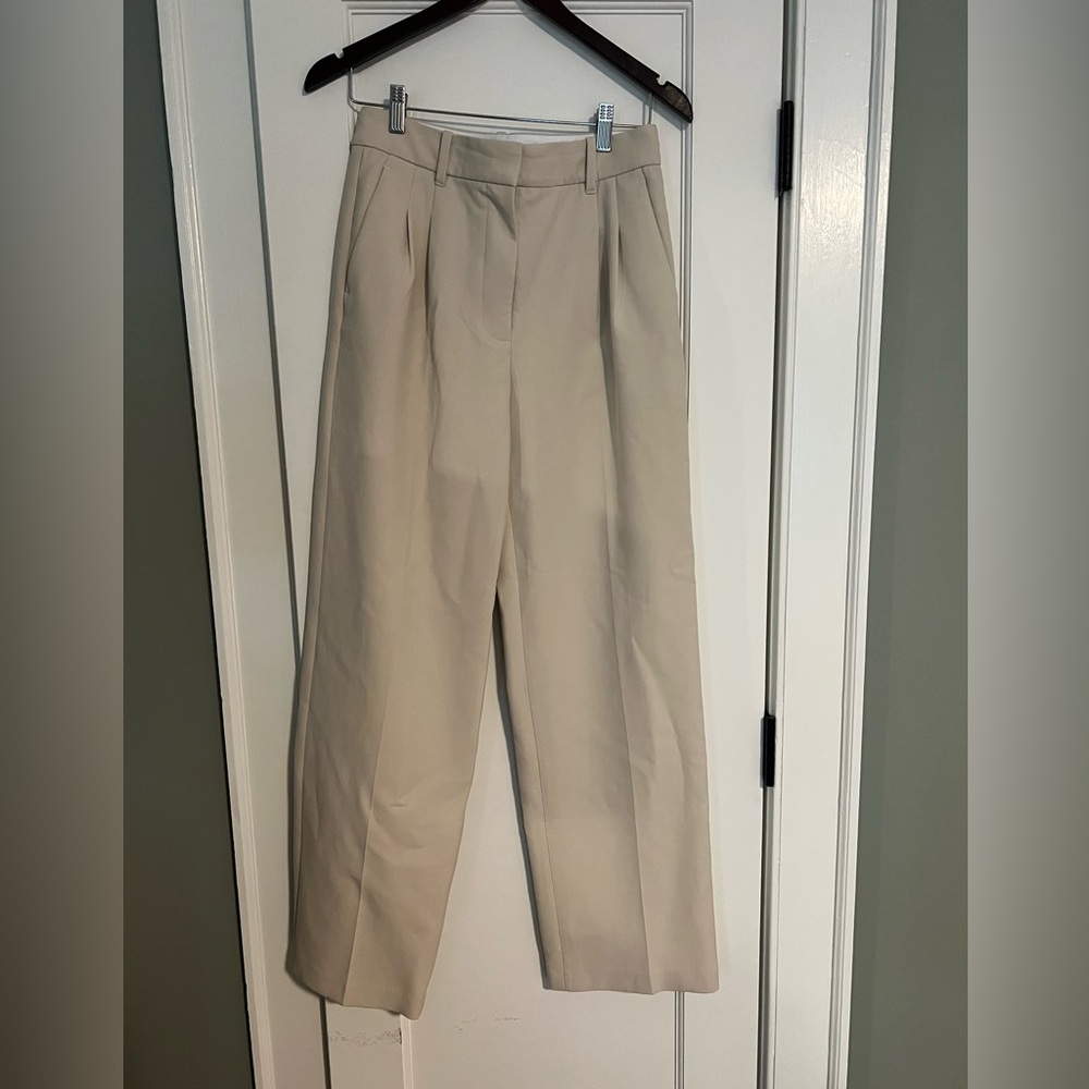 Aditi is Effortless Pant- crepette in color Birch